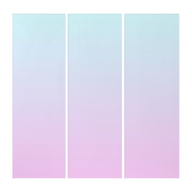Pink and blue pastel gradient background triptych (Front)