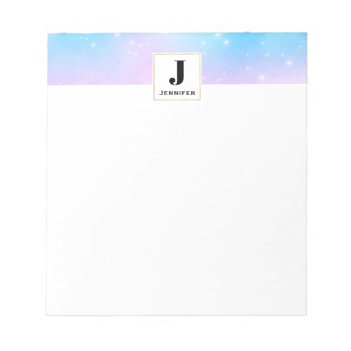 Pink and Blue Pastel Gradient Sky Notepad