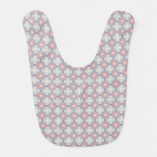 Pink and Blue Pattern Baby Bib