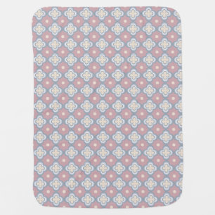 Pink and Blue Pattern Baby Blanket