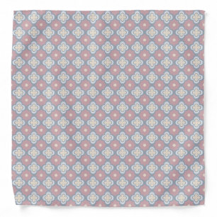 Pink and Blue Pattern Bandana