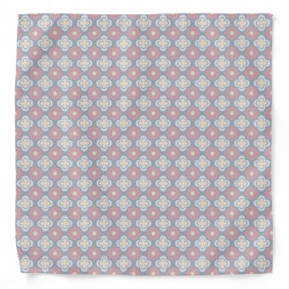 Pink and Blue Pattern Bandana