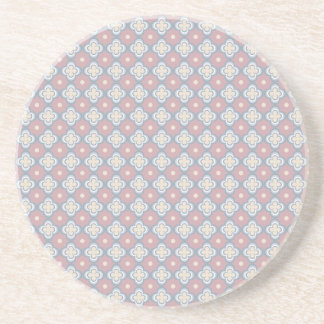 Pink and Blue Pattern Coaster