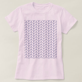 Pink and blue pattern T-shirt