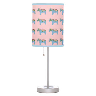 Pink and Blue Pony Lamp