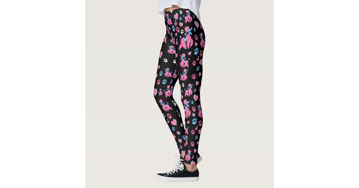 Dog Poodle Dog Poodle Pattern Print Women Leggings