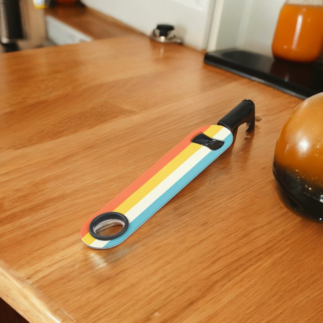 Pink and Blue Shades Stripe Bar Key ( Bottle Openers )