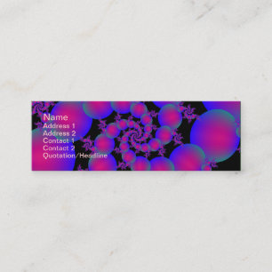 Pink and Blue Spiral Bubbles Card