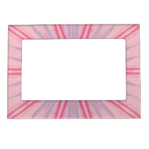 Pink and Blue Spokes on Light Pink Magnetic Frames