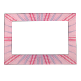 Pink and Blue Spokes on Light Pink Magnetic Frames