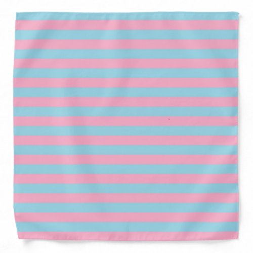Pink and Blue Stripes Bandana