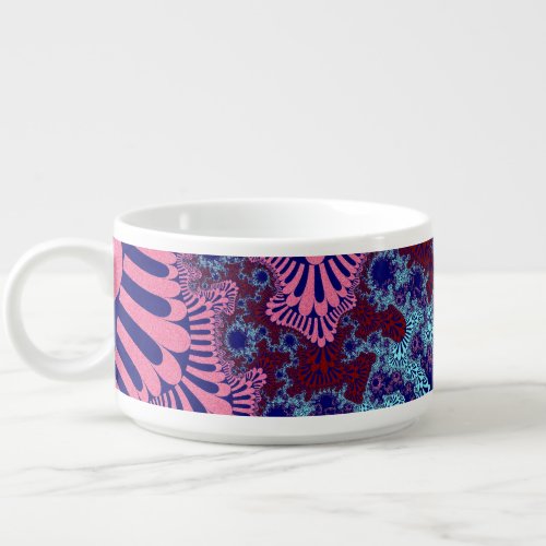 Pink and Blue Sunburst Bowl