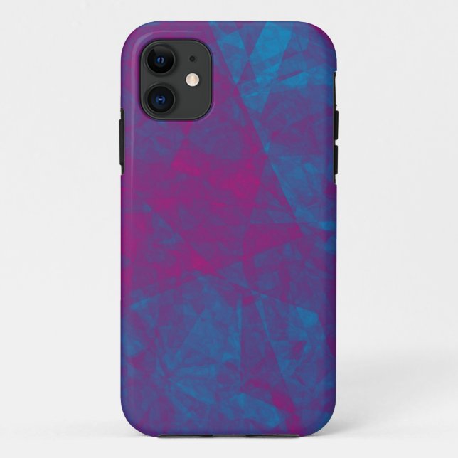 Pink and blue texture iphone case (Back)