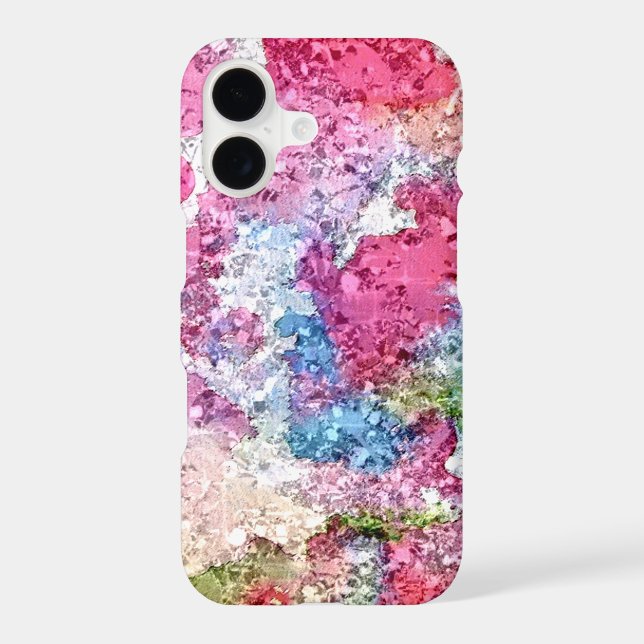 Pink And Blue Watercolor Custom Case-Mate iPhone Case (Back)