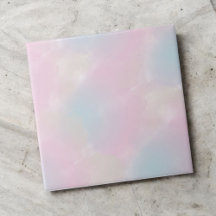 Pink and Blue Watercolor Elegant Abstract Accent