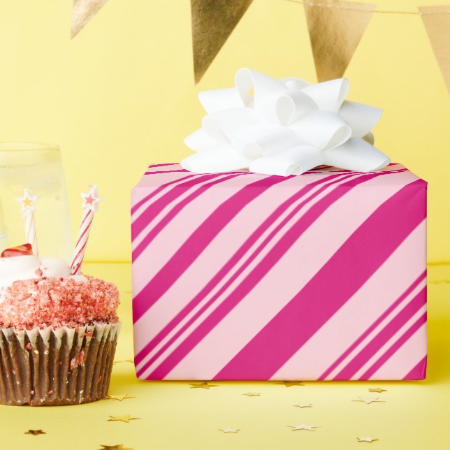 Pink and Blush Pink Romantic Elegant Valentine's Wrapping Paper (Birthday Party)