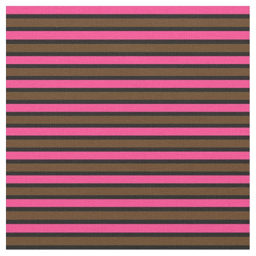 Pink and Brown 12-Striped Fabric