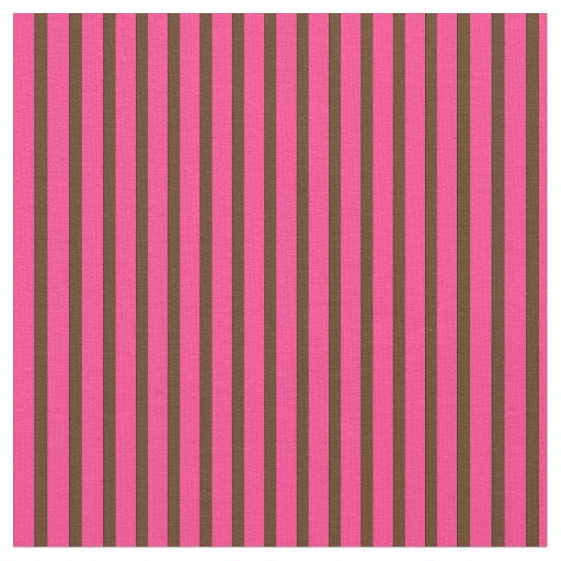 Pink and Brown 13-Striped Fabric
