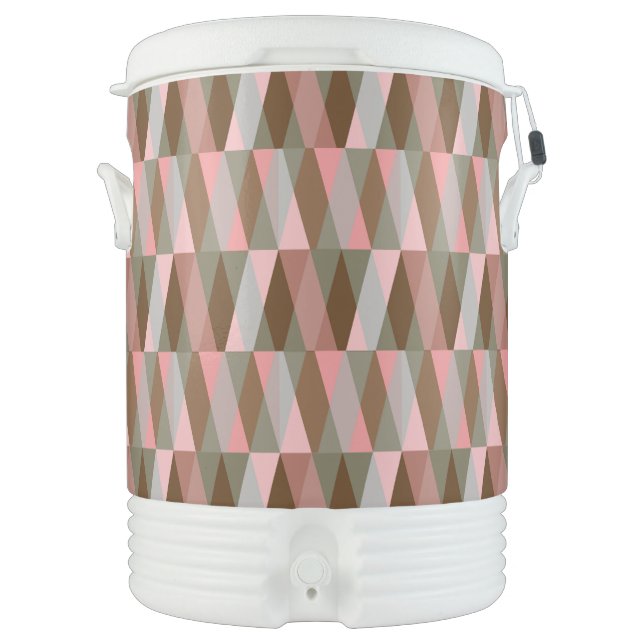 pink and brown colors geometric figure patterns cooler (Front)