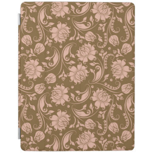 Pink and Brown Floral Pattern iPad Smart Cover