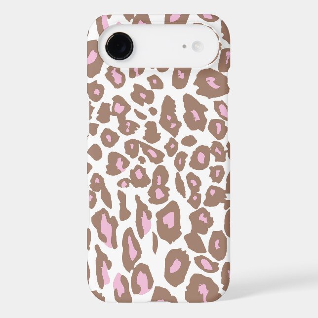 Pink and Brown Leopard Print Case-Mate Samsung Galaxy Case (Back)