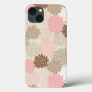 Pink And Brown Mom Pattern iPhone 13 Case