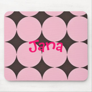 Pink and Brown mouse pad customized