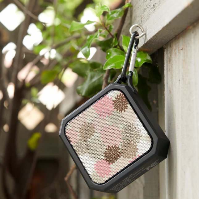 Pink And Brown Mum Pattern Bluetooth Speaker (Inisitu)