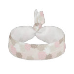 Pink And Brown Mum Pattern Hair Tie