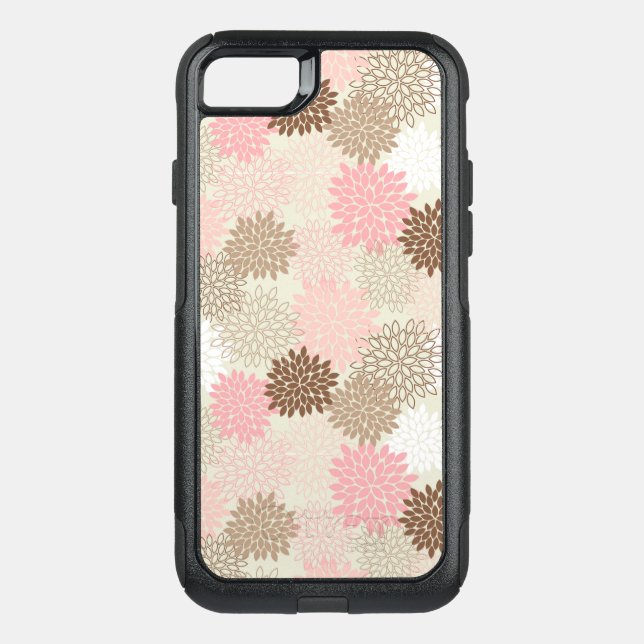 Pink And Brown Mum Pattern Otterbox iPhone Case (Back)