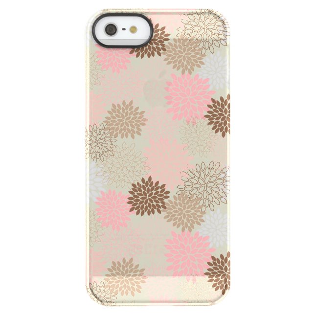 Pink And Brown Mum Pattern Uncommon iPhone Case (Back)