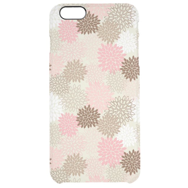 Pink And Brown Mum Pattern Uncommon iPhone Case (Back)