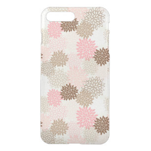 Pink And Brown Mum Pattern iPhone 8 Plus/7 Plus Case