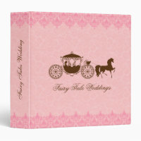 Pink And Brown Wedding Horse & Carriage