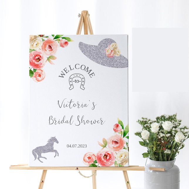 Pink and Burgundy Kentucky Derby Welcome Foam Boar Foam Board (Creator Uploaded)
