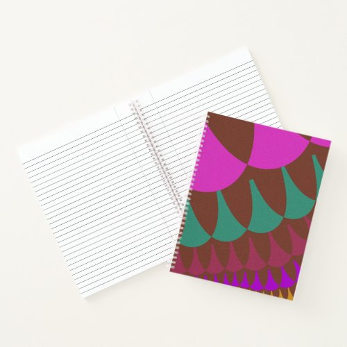 Pink and Burgundy Scales Notebook