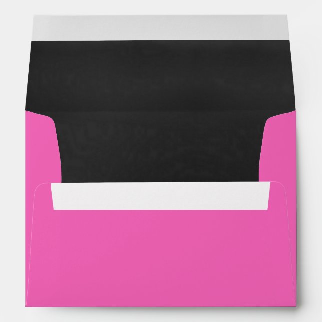 Pink and Chalkboard Gray Custom Envelope (Back (Bottom))