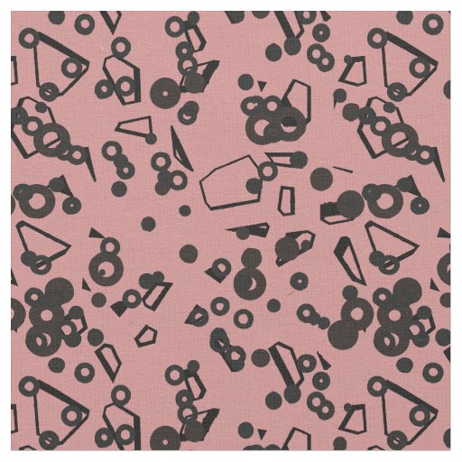 pink and charcoal abstract fabric