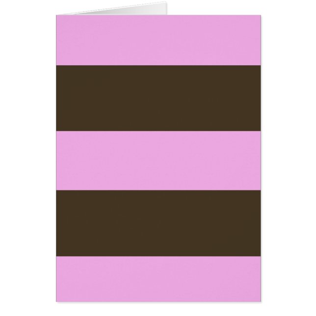 Pink and Chocolate Brown Wide Stripes by STaylor (Front)