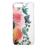 Pink And Coral Roses Iphone 7 Case at Zazzle