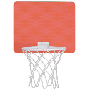 Pink and Coral Wavy Stripe Pattern Modern Abstra Mini Basketball Hoop