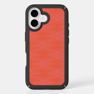 Pink and Coral Wavy Stripe Pattern Modern Abstra iPhone 16 Case