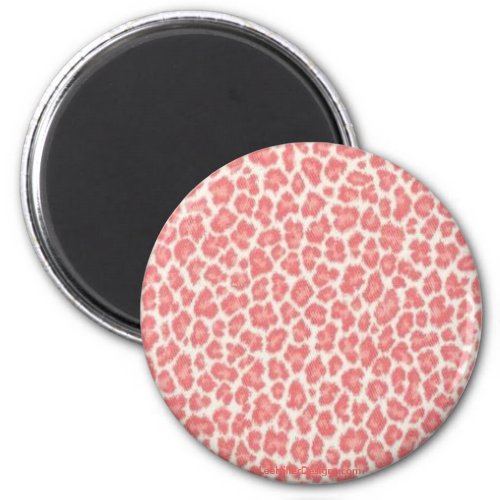 Pink and Cream Leopard Print Gifts Magnet