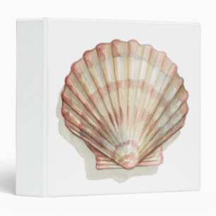 Pink and Cream Seashell Binder