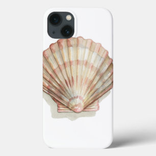 Pink and Cream Seashell iPhone 13 Case