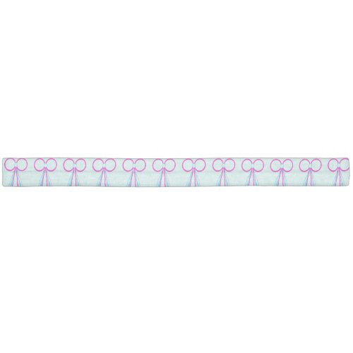 Pink and Cyan Bows Hair Tie