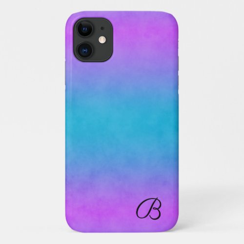 Pink and Cyan Personalized Phone Case