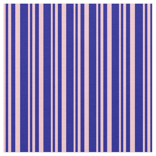 Pink and Dark Blue Lined/Striped Pattern Fabric