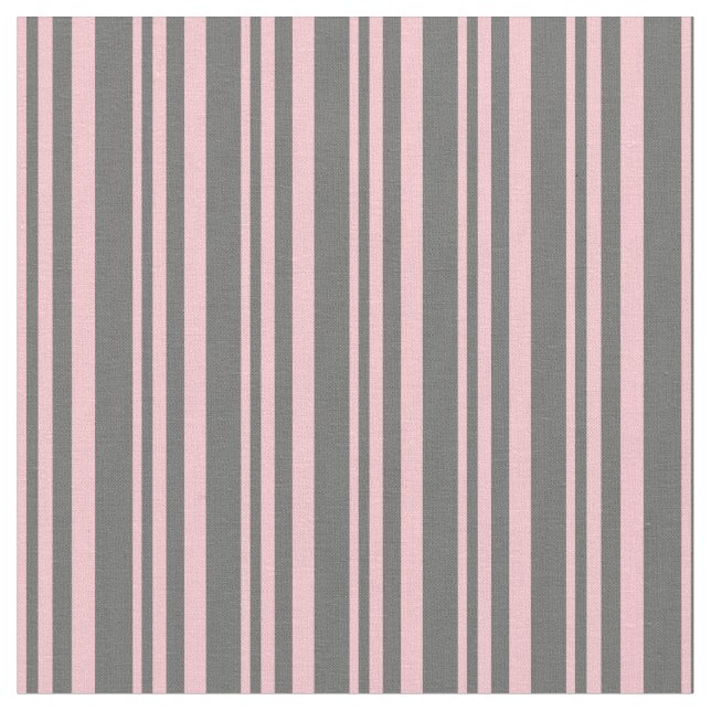 Pink and Dim Gray Lines/Stripes Pattern Fabric (Close Up)