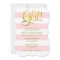 Pink and Faux Gold Stripes Girl Baby Shower